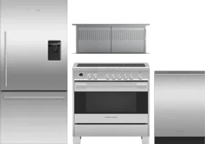 4 Piece Package Includes Refrigerator, Range, Hood And Dishwasher